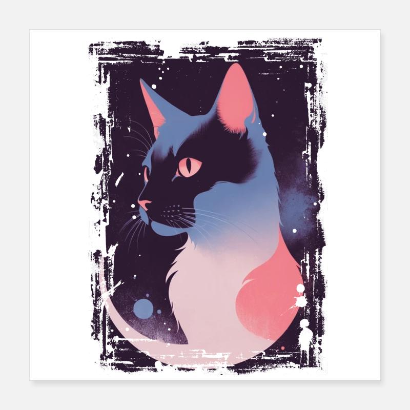 Mystic Cat Poster 16" x 16" (40x40 cm)