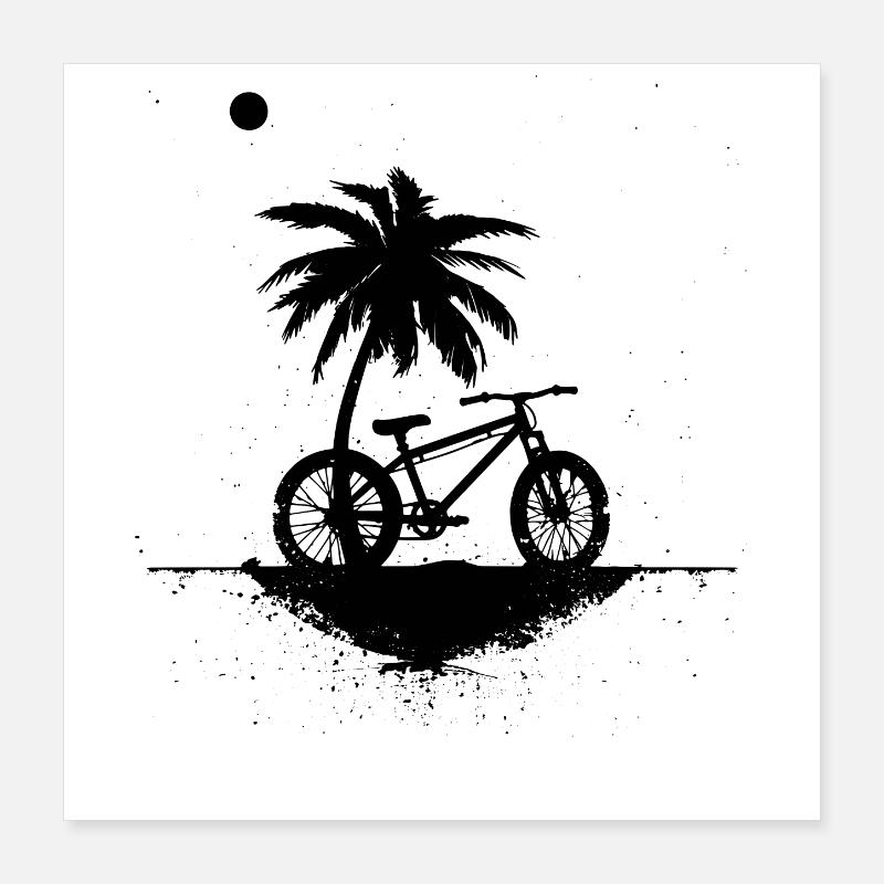 Croquis de VTT Poster 40 x 40 cm