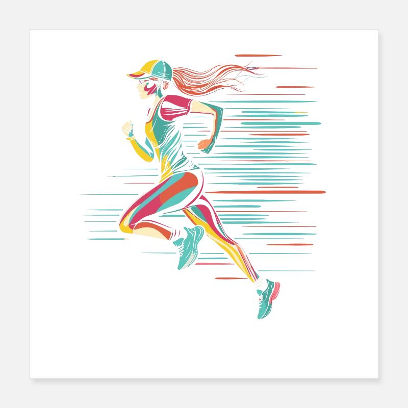 Runner Comic Look Poster 16" x 16" (40x40 cm)