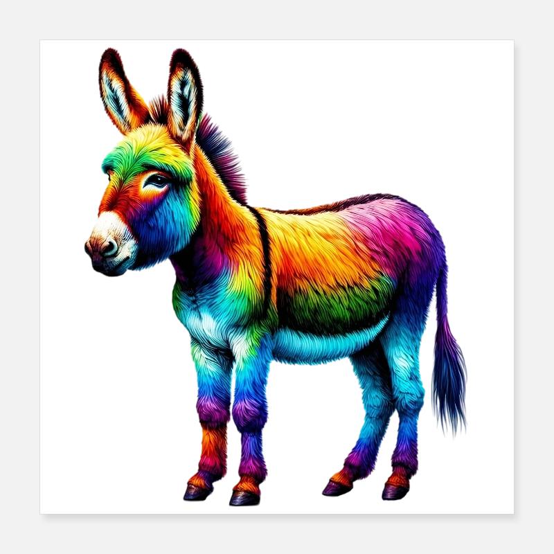 Donkey Mule Poster 16" x 16" (40x40 cm)
