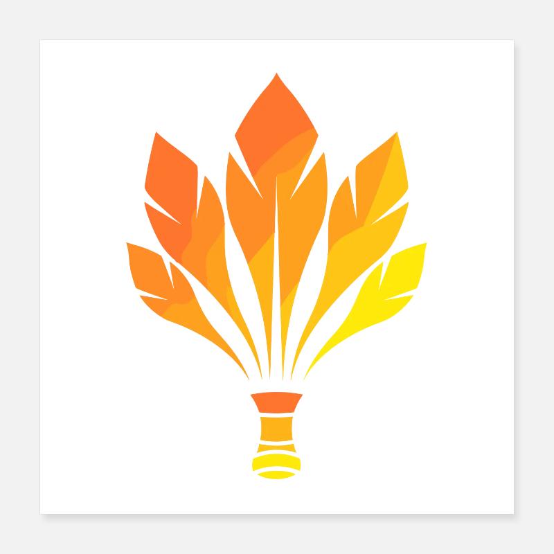 Badminton Poster 40 x 40 cm