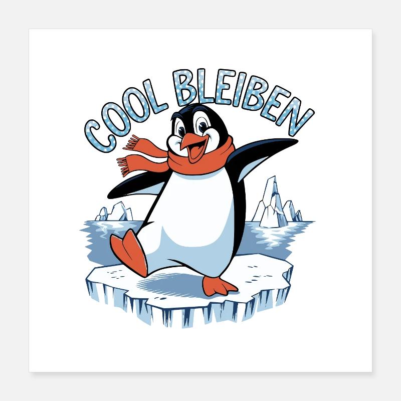 cool bleiben Poster 40x40 cm