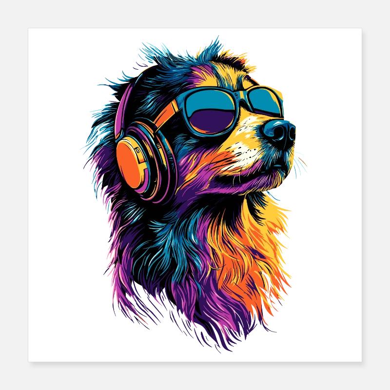 Berger australien Chien Amoureux Mignon Aussie Poster 40 x 40 cm