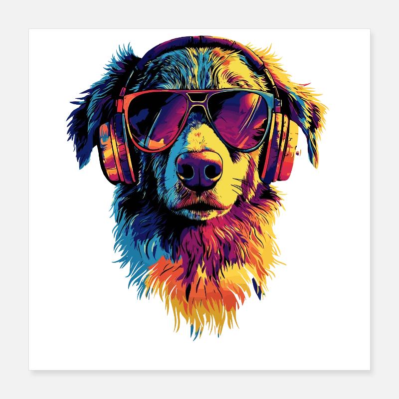 Australian Shepherd Hunde Liebhaber Süßer Aussie Poster 40x40 cm