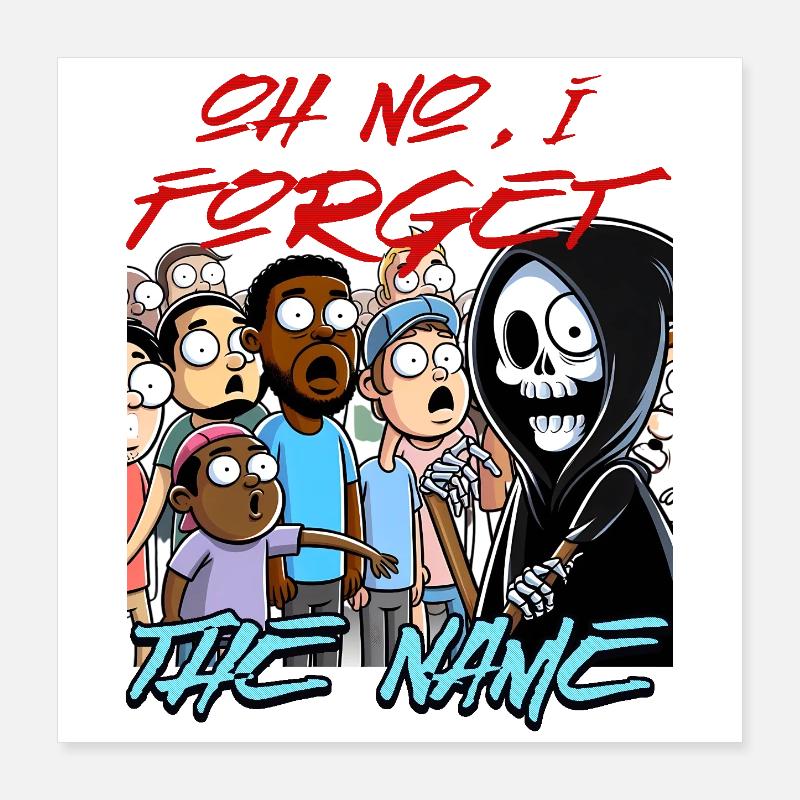 Grim Reaper in Meme Mob Poster 16" x 16" (40x40 cm)