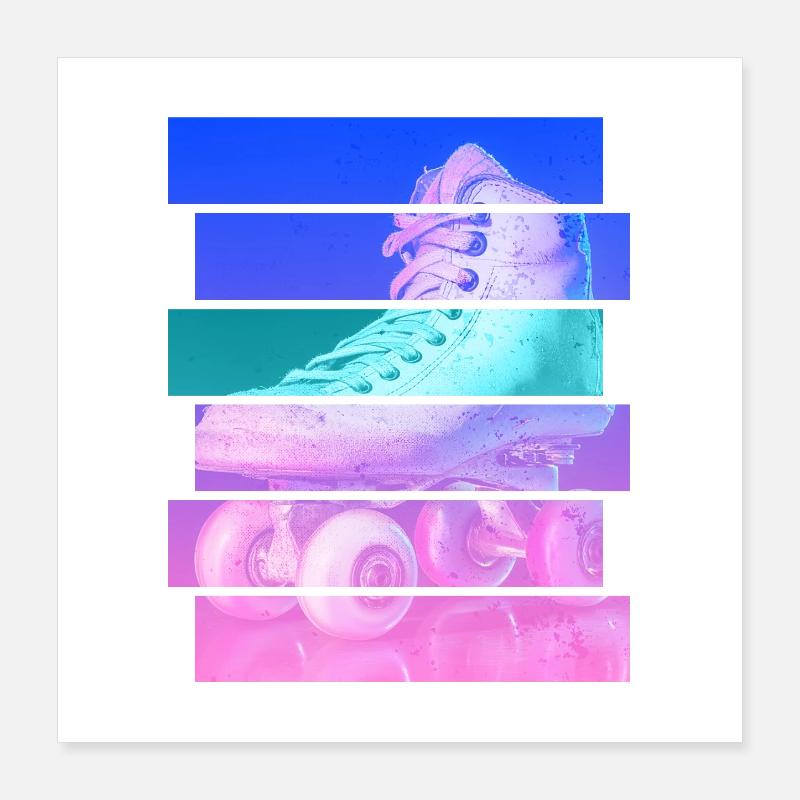 Roller-skate Poster 16" x 16" (40x40 cm)