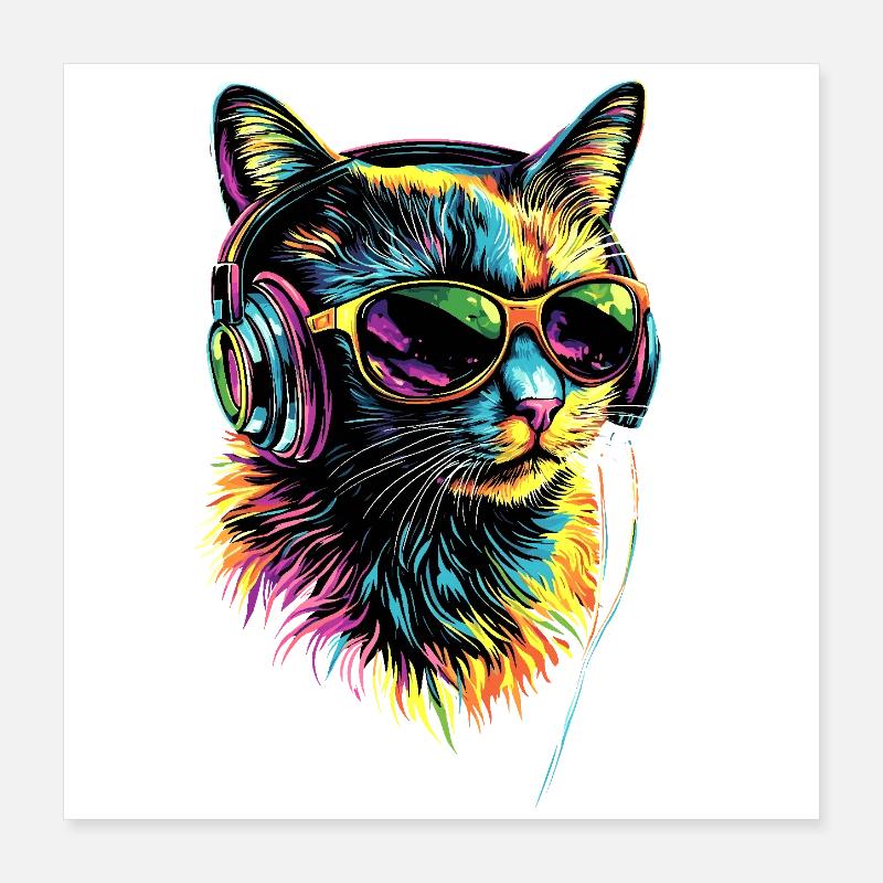 Chat Birman Chat Birman Sacré Chat Birman Mignon Chats Birmans Poster 40 x 40 cm