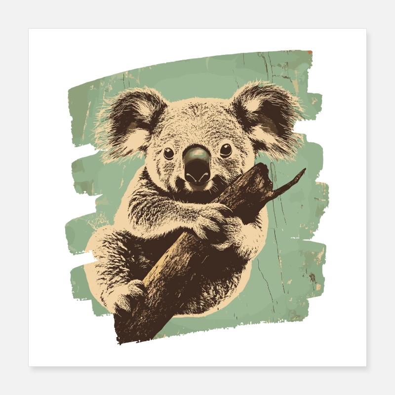 Koala Bär Poster 40x40 cm