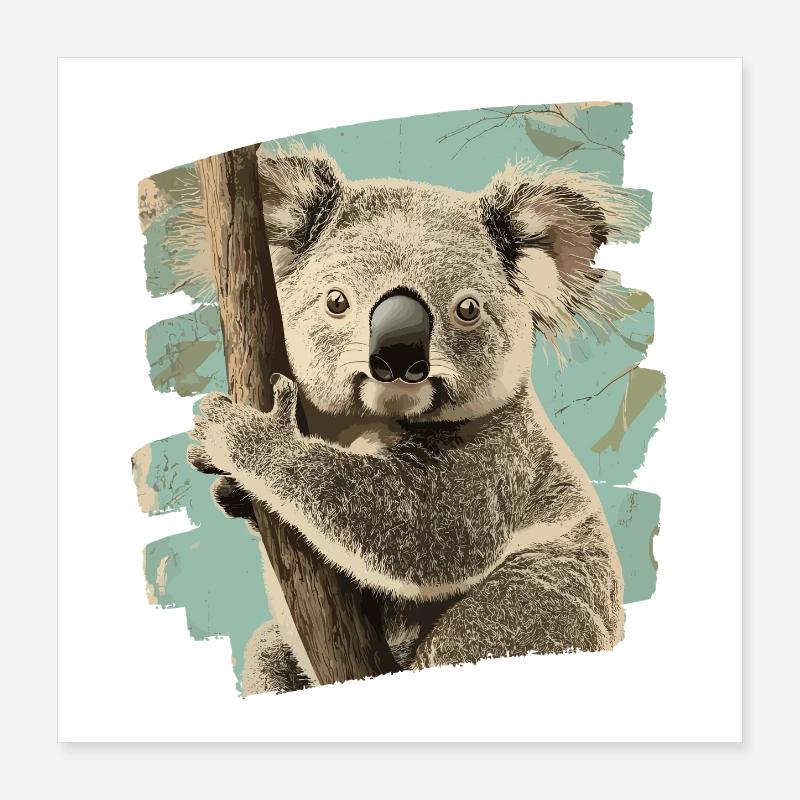 Koala Bear Poster 16" x 16" (40x40 cm)