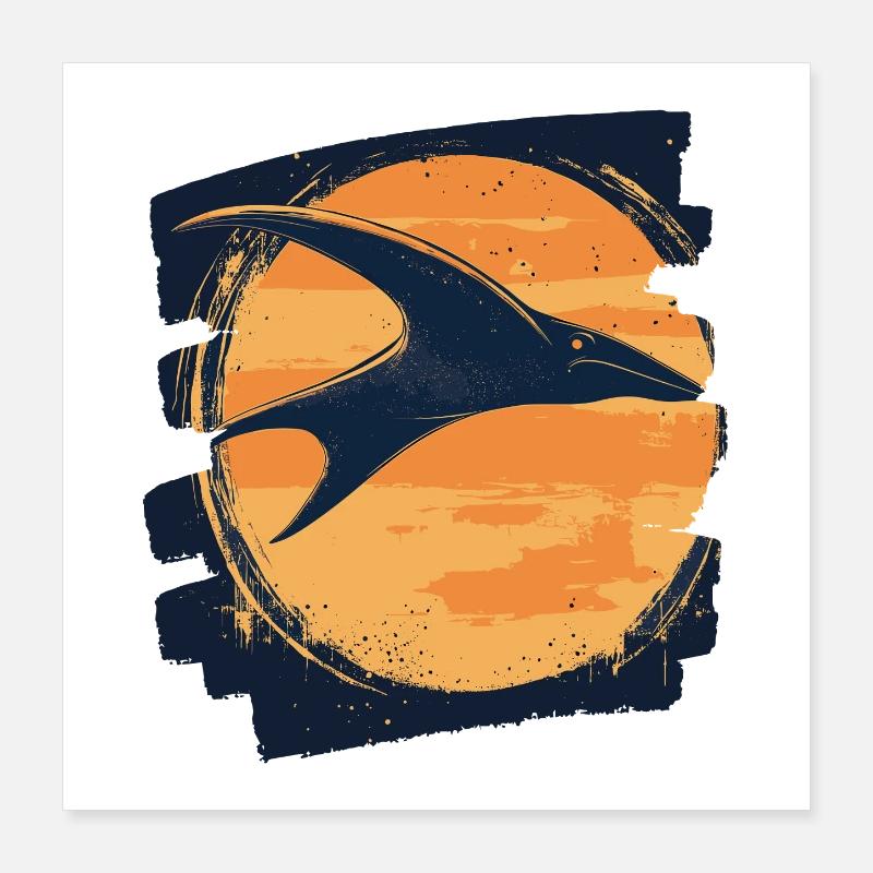 Manta Rochen Retro Poster 40x40 cm