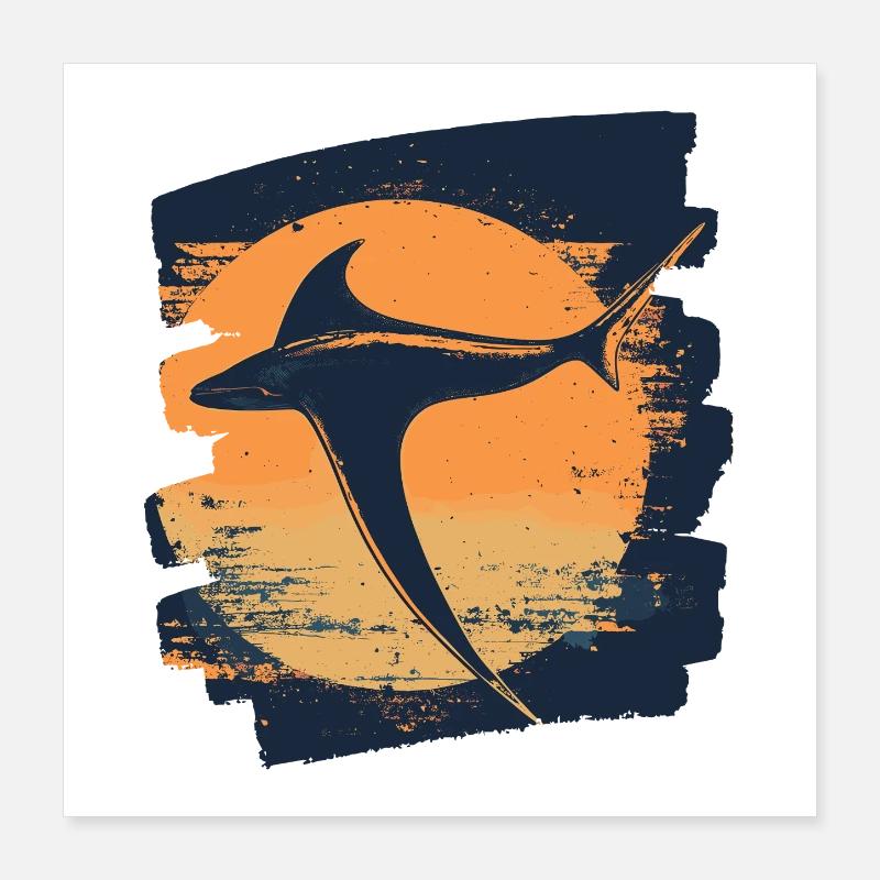 Manta Rochen Retro Poster 40x40 cm