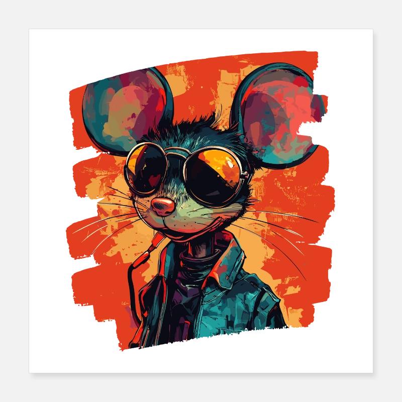 Souris Poster 40 x 40 cm