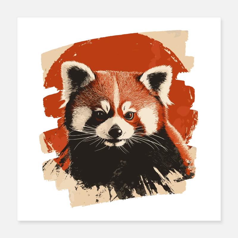 Petit panda Poster 40 x 40 cm