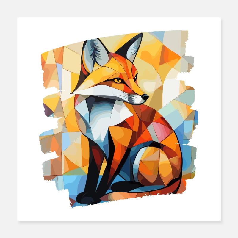 Fuchs Poster 40x40 cm