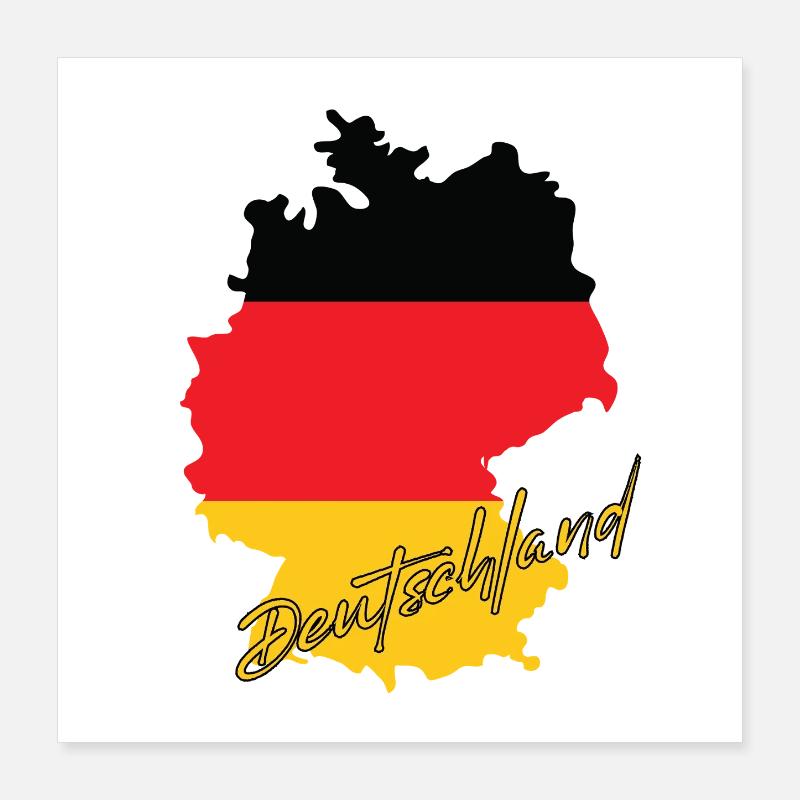 German Pride, drapeau de l’Allemagne Poster 40 x 40 cm