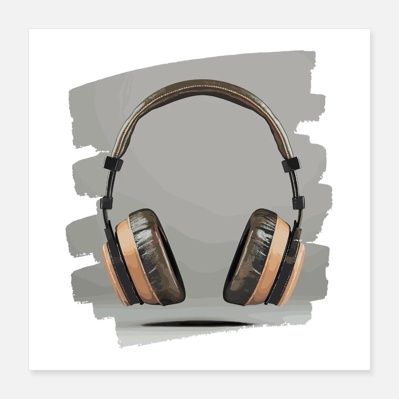 Casque Poster 40 x 40 cm