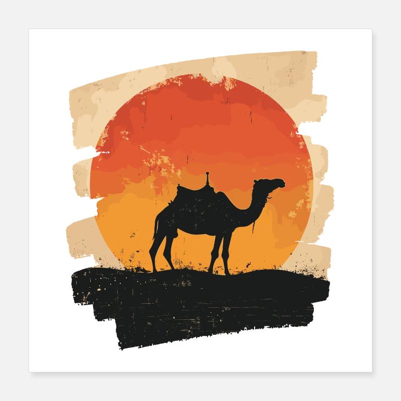 Kamel Poster 40x40 cm