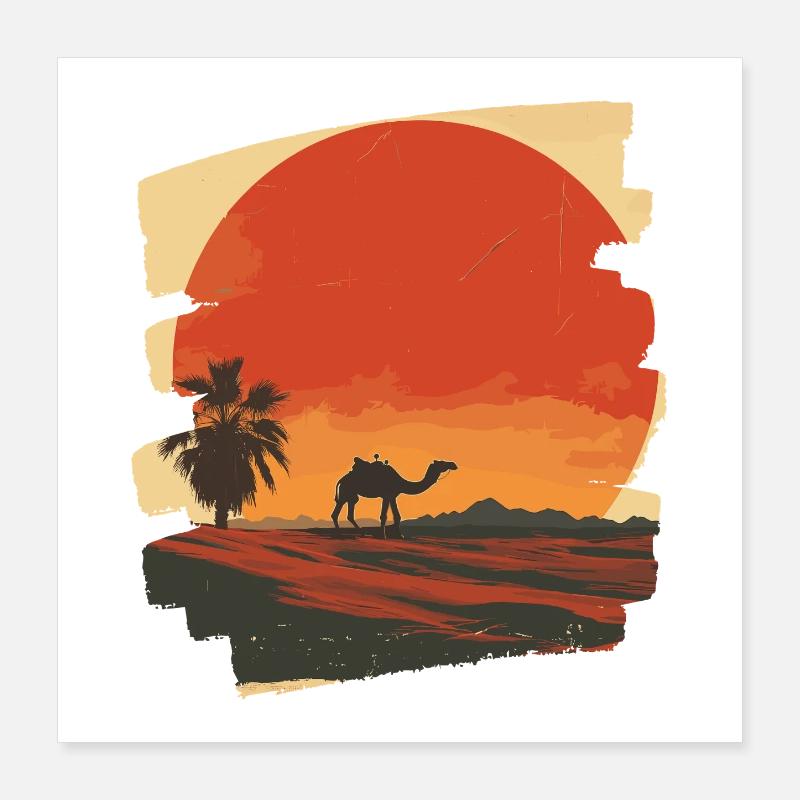 Camel Poster 16" x 16" (40x40 cm)