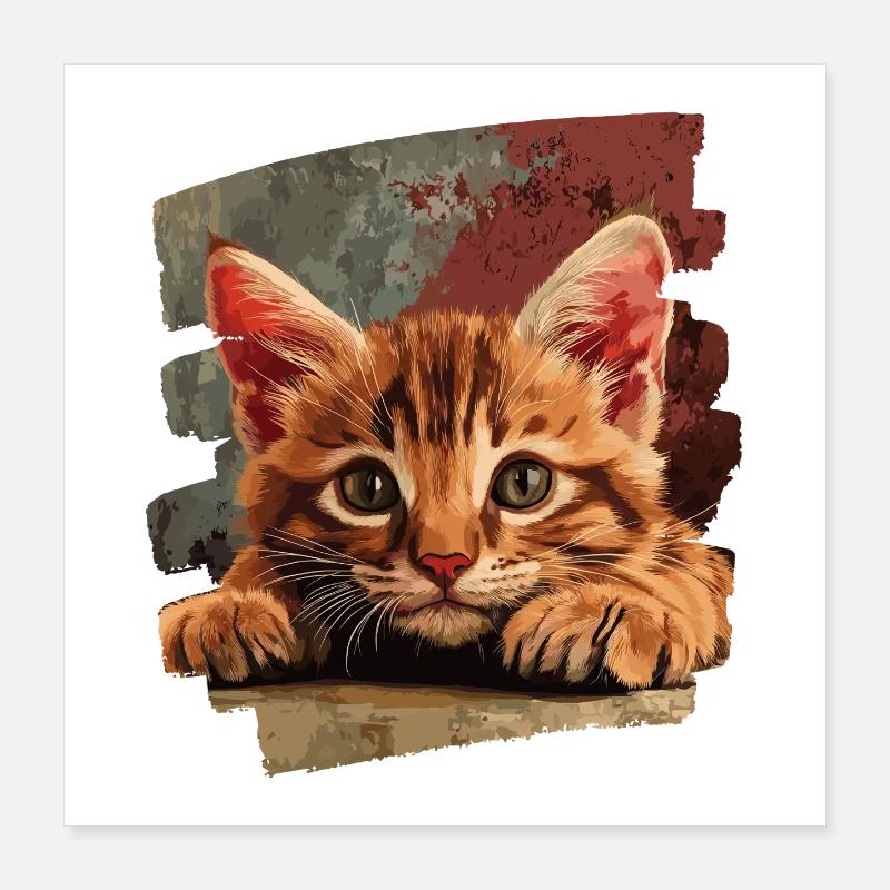 Kitten Poster 16" x 16" (40x40 cm)
