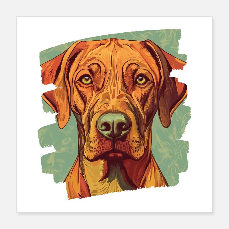Rhodésian Ridgeback Poster 40 x 40 cm