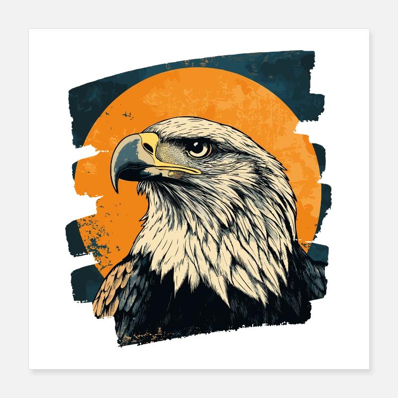 Adler Poster 40x40 cm