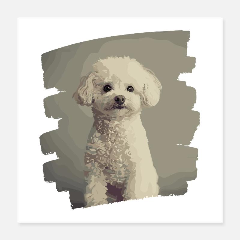 Poodle Poster 16" x 16" (40x40 cm)