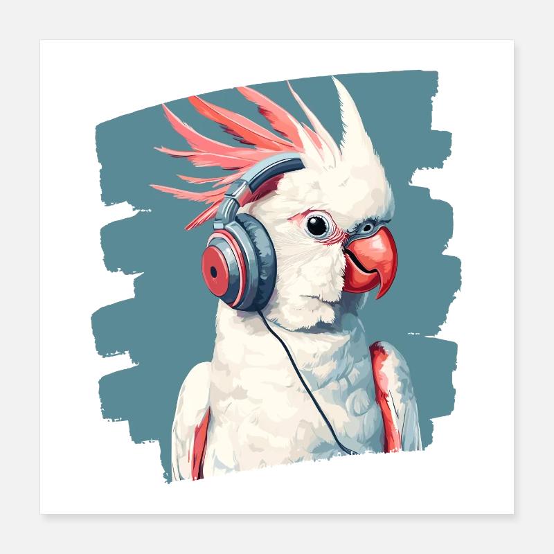 Kakadu Poster 40x40 cm