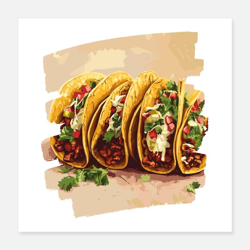 Taco Poster 40x40 cm