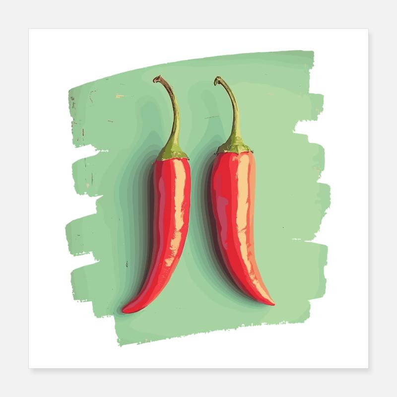 Piment Poster 40 x 40 cm