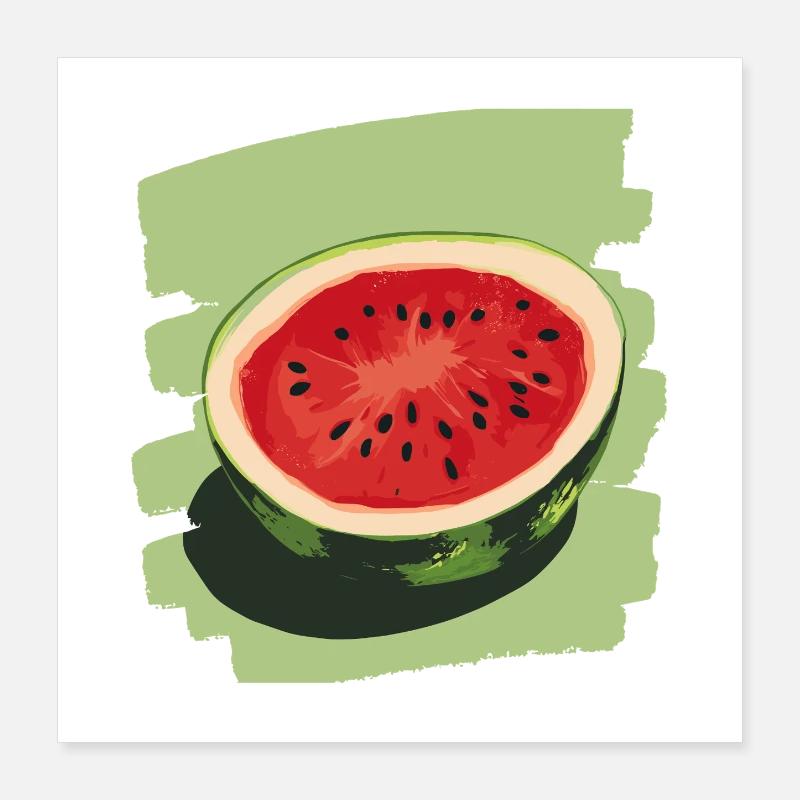 Pastèque Poster 40 x 40 cm