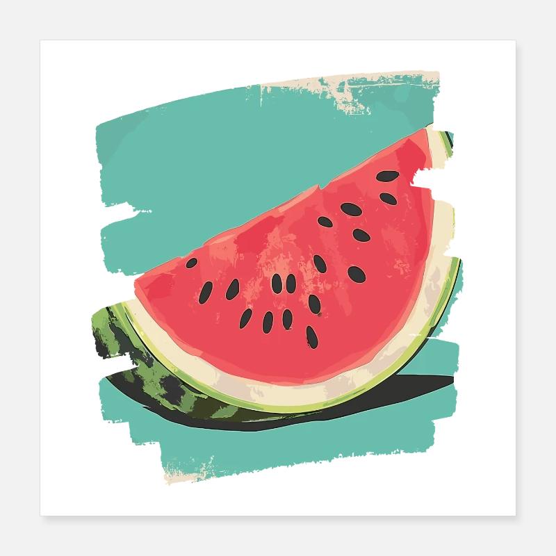 Wassermelone Poster 40x40 cm