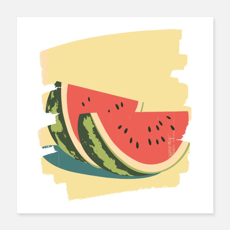 Pastèque Poster 40 x 40 cm
