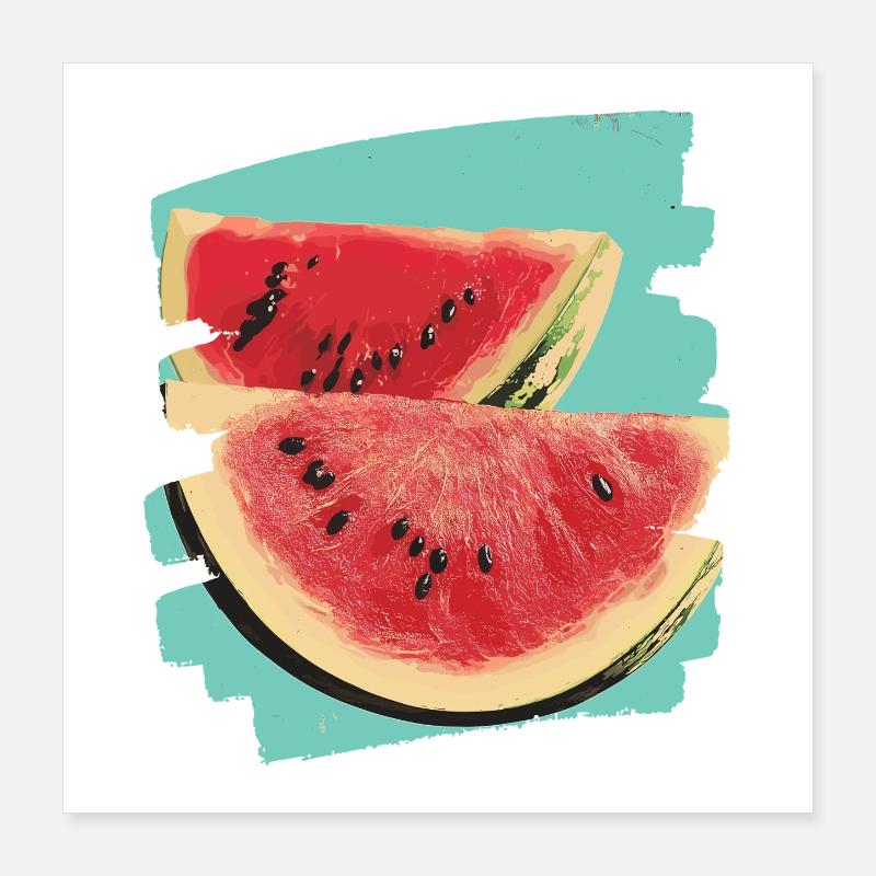 Wassermelone Poster 40x40 cm
