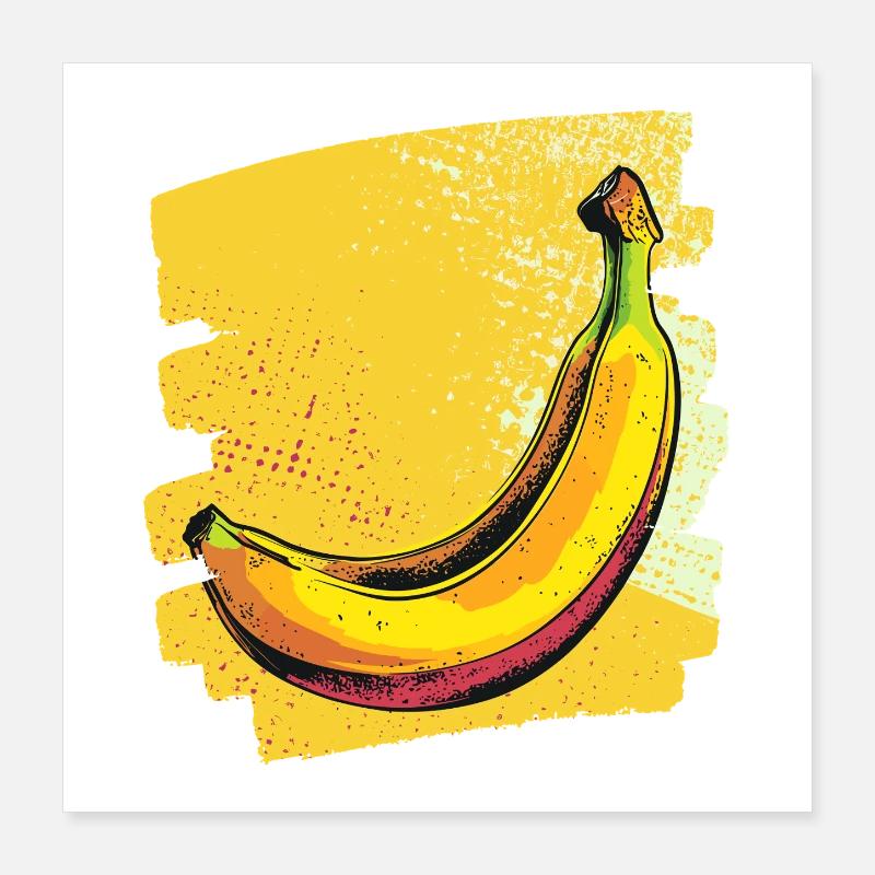 Banane Poster 40 x 40 cm