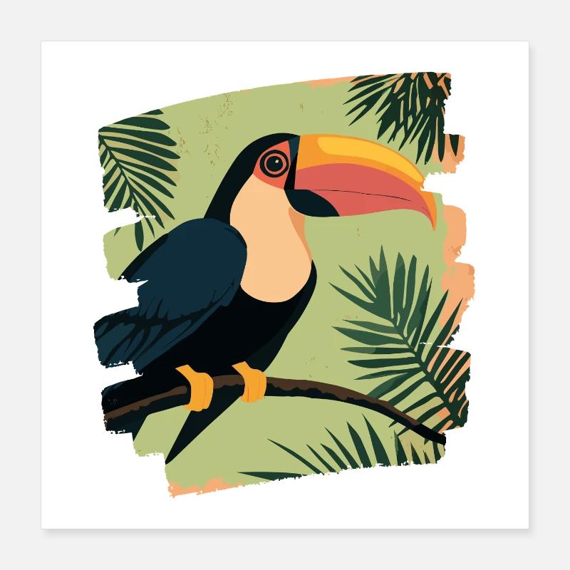 Tukan Poster 40x40 cm