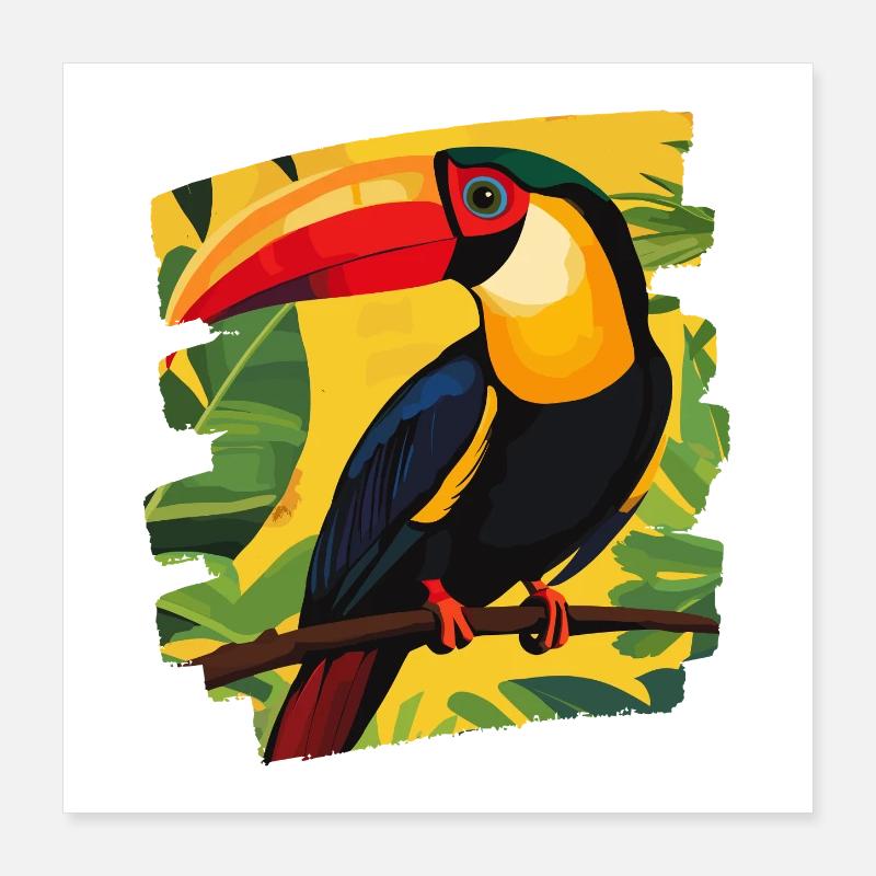Toucan Poster 40 x 40 cm