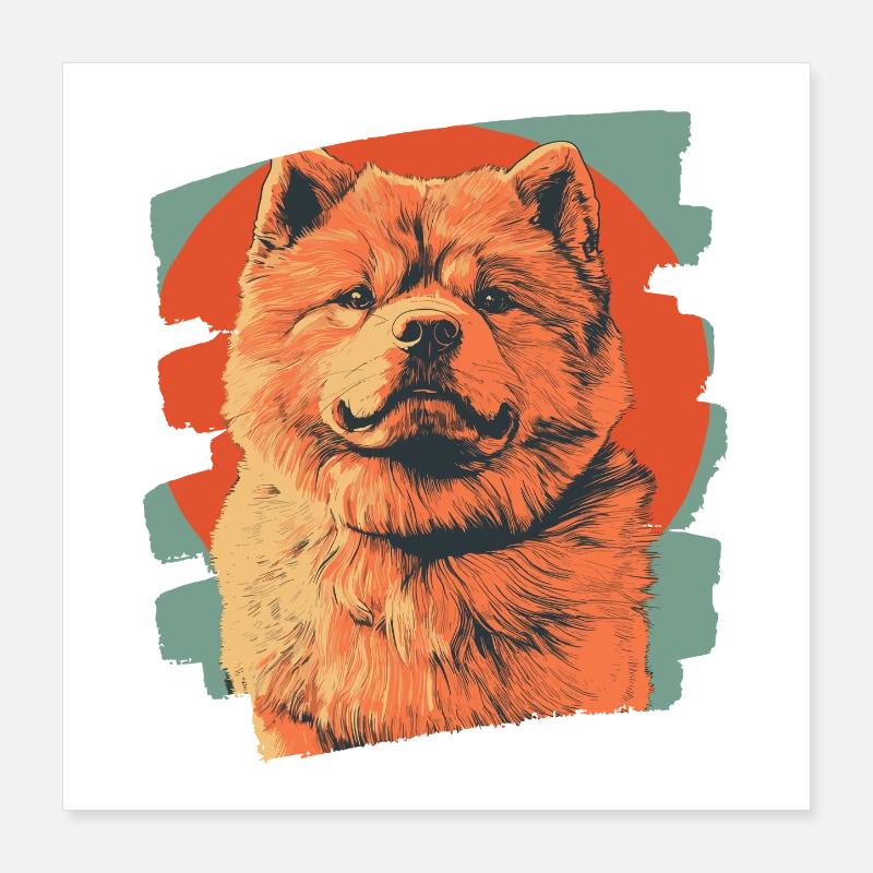 Chow Chow Poster 40x40 cm