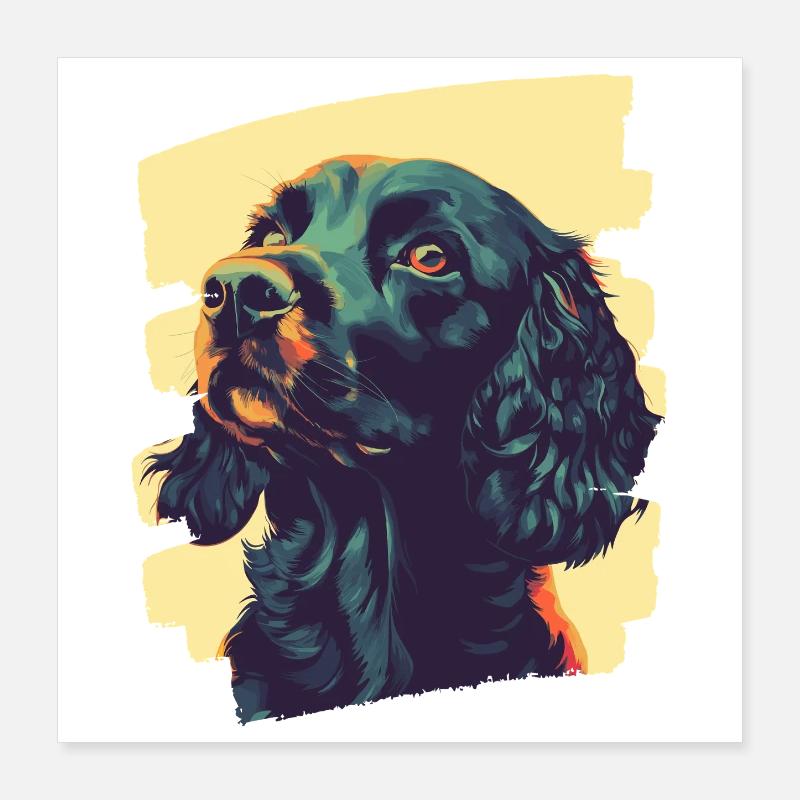 Cocker Spaniel Poster 40 x 40 cm