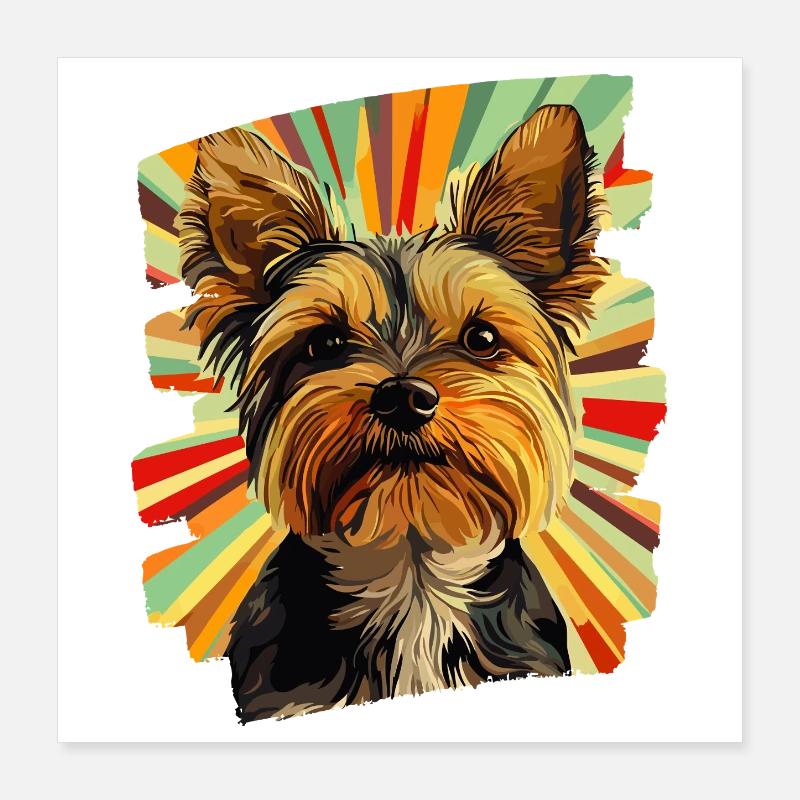 Yorkshire Terrier Poster 40 x 40 cm