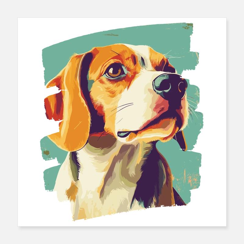 Beagle Poster 40x40 cm