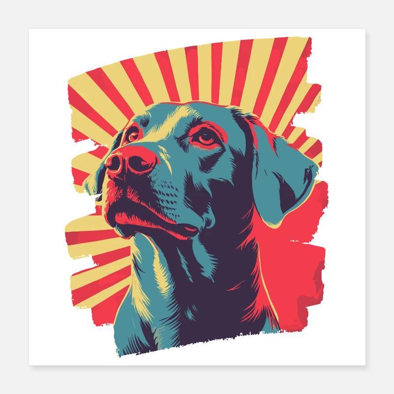 Labrador Poster 40 x 40 cm