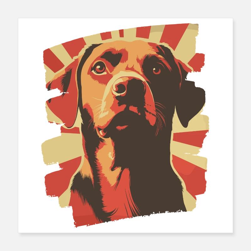 Labrador Poster 16" x 16" (40x40 cm)