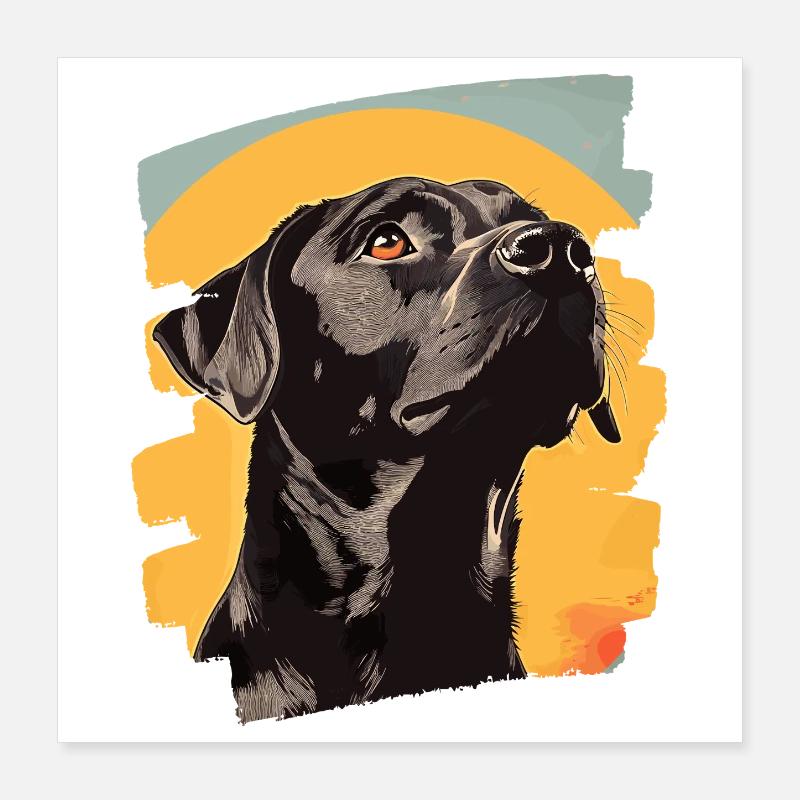 Labrador Poster 40 x 40 cm