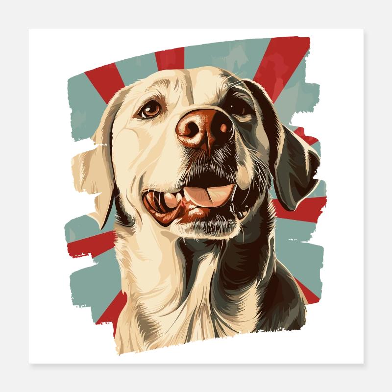 Labrador Poster 40x40 cm