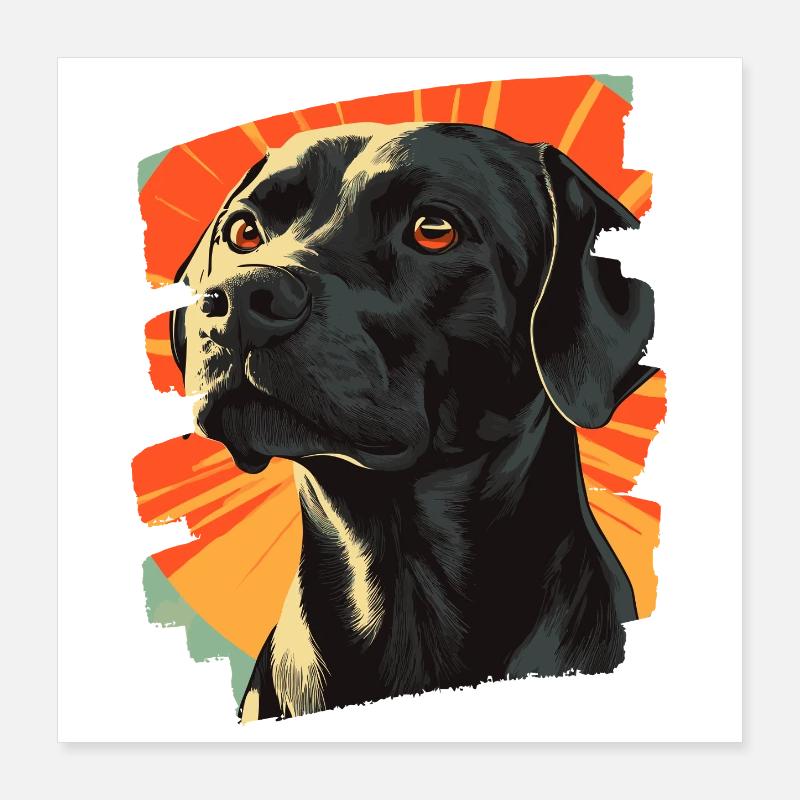 Labrador Poster 40x40 cm
