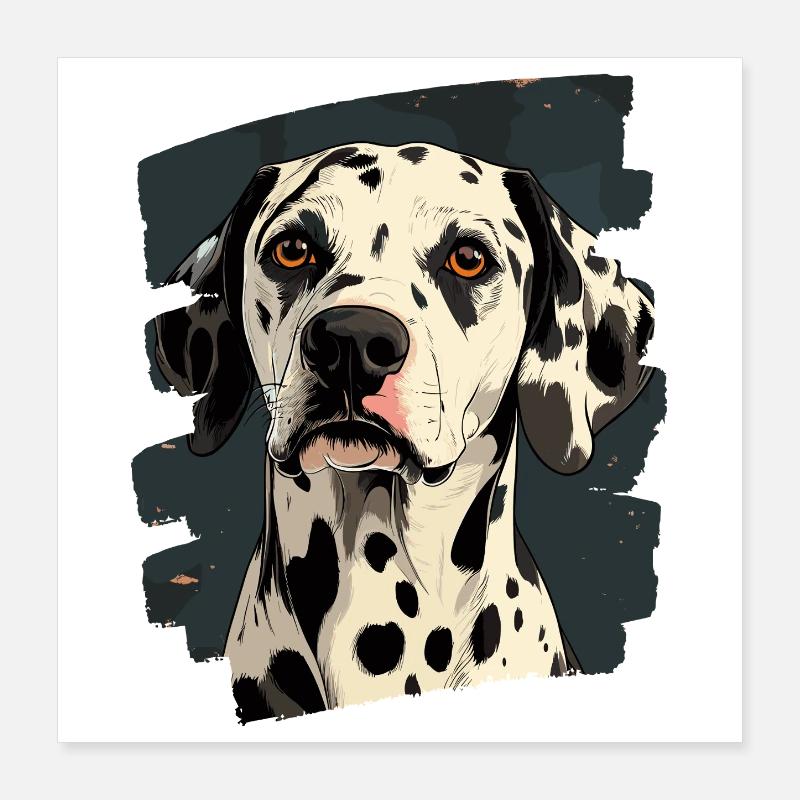 Dalmatiner Poster 40x40 cm