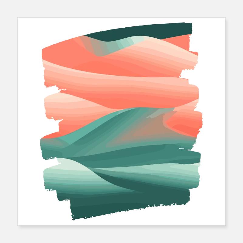 Abstrakte Kunst Poster 40x40 cm