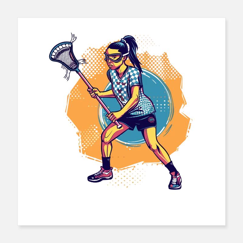 Filles de crosse à l’ancienne Poster 40 x 40 cm