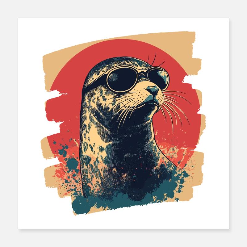 Robbe Poster 40x40 cm