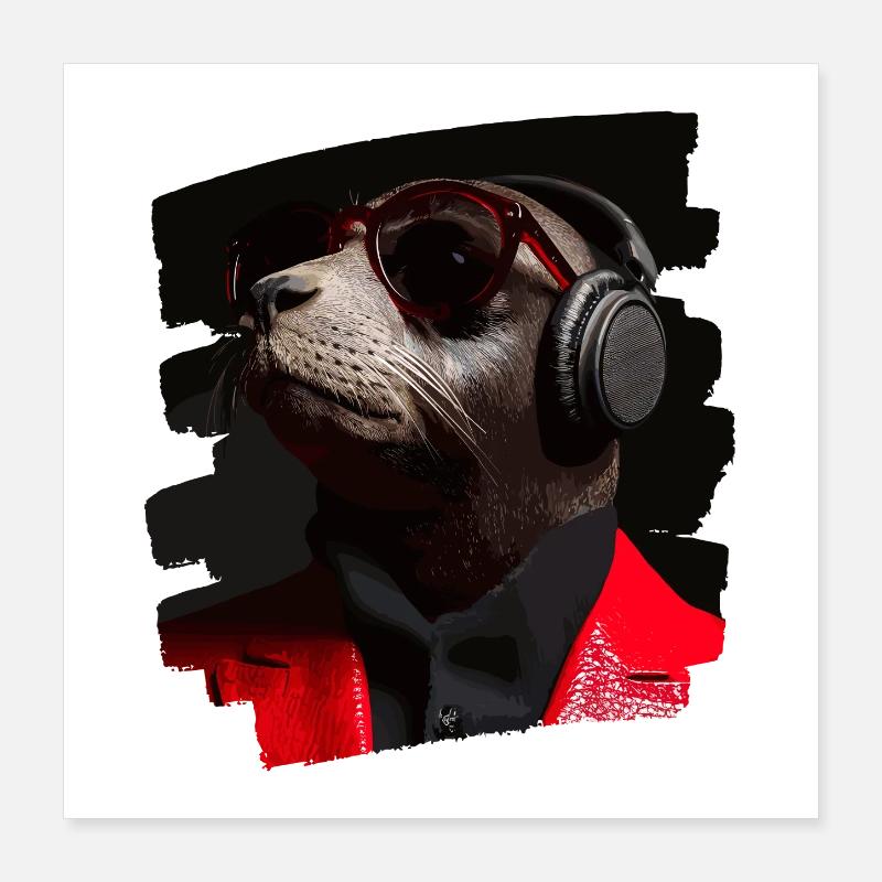 Robbe Poster 40x40 cm